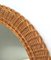 Italian Round Wicker Mirror by Franco Albini,1950s, Image 6