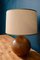 Lámpara de mesa bohemia grande de gres de pirita, años 60, Imagen 8