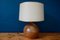 Lámpara de mesa bohemia grande de gres de pirita, años 60, Imagen 7