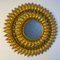 Italian Round Sun Mirror, 1950s 1