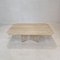 Italian Coffee Table in Travertine, 1980s, Image 3