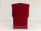 Fauteuil en Velours Rouge Foncé, Danemark, 1970s 9