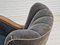 Dänischer Art Deco Relax Sessel aus Original ozeanblauem Velours, 1950er 5