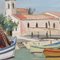 Yves Brayer, El puerto de Grau Du Roi, años 50, óleo sobre lienzo, enmarcado, Imagen 10