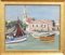 Yves Brayer, El puerto de Grau Du Roi, años 50, óleo sobre lienzo, enmarcado, Imagen 1