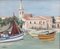 Yves Brayer, The Port of Grau Du Roi, 1950s, Oil on Canvas, Framed 2