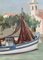 Yves Brayer, El puerto de Grau Du Roi, años 50, óleo sobre lienzo, enmarcado, Imagen 21