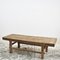 Grande Table Basse Rustique en Orme, 1920s 2