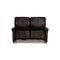 Ergoline Plus Zwei-Sitzer Sofa aus schwarzem Leder von Willi Schillig 10
