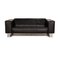 BMP 622 Three-Seater Sofa in Black Leather by Rolf Benz 1