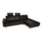Loop Corner Sofa in Black Leather by Willi Schillig 3