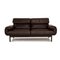 Plura Two-Seater Sofa in Dark Brown Leather by Rolf Benz 1