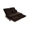 Plura Two-Seater Sofa in Dark Brown Leather by Rolf Benz 3