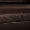 Plura Two-Seater Sofa in Dark Brown Leather by Rolf Benz, Image 4