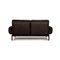 Plura Two-Seater Sofa in Dark Brown Leather by Rolf Benz 11