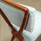 Vintage Chairs in Beech and Velvet, 1950s, Set of 4, Image 7