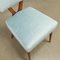 Vintage Chairs in Beech and Velvet, 1950s, Set of 4, Image 10