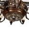 Art Deco Bronze Chandelier, Image 6