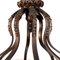 Art Deco Bronze Chandelier, Image 4