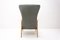 Scandinavian Wingback Chair and Pouff attributed to Jizba, 1960s, Set of 2, Image 13