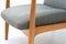 Scandinavian Wingback Chair and Pouff attributed to Jizba, 1960s, Set of 2, Image 10