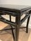 Tavolini in finto bambù laccato nero, anni '70, set di 2, Immagine 9
