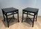 Black Lacquered Faux-Bamboo Side Tables, 1970s, Set of 2, Image 12