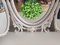 Louis XV French Queen Anne Dressing Table in Snow White & Gold + Mirror 16