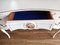 Louis XV French Queen Anne Dressing Table in Snow White & Gold + Mirror 19