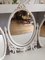 Louis XV French Queen Anne Dressing Table in Snow White & Gold + Mirror 10