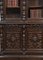 Zweitüriges Bücherregal aus geschnitzter Eiche im Renaissance-Stil 4