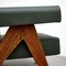 053 Capitol Complex Armchair in Teak and Green Leather by Pierre Jeanneret for Cassina 12