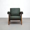 Fauteuil 053 Capitol Complex en Teck et Cuir Vert par Pierre Jeanneret pour Cassina 3