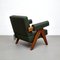 Fauteuil 053 Capitol Complex en Teck et Cuir Vert par Pierre Jeanneret pour Cassina 8