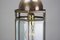 Hexagonal Hanging Lantern in Brass and Bevelled Clear Glass, 1920s 10