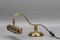 Lámpara de escritorio francesa Art Déco ajustable de latón, años 30, Imagen 12