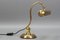 French Art Deco Adjustable Brass Desk Lamp, 1930s 7