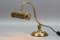 French Art Deco Adjustable Brass Desk Lamp, 1930s 3