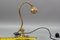 Lámpara de escritorio francesa Art Déco ajustable de latón, años 30, Imagen 17