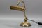 French Art Deco Adjustable Brass Desk Lamp, 1930s 2