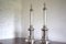 Large Silver Plated Table Lamps, Set of 2 1