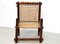 Silla vintage de madera marrón, Imagen 4