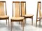 4 High Back Oak Chairs, 1960s, Set of 4, Image 9