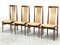 4 High Back Oak Chairs, 1960s, Set of 4, Image 13