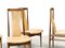 4 High Back Oak Chairs, 1960s, Set of 4, Image 8