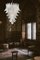 Grand Lustre en Verre Murano Felci avec 75 Verres Transparents, Italie, 1990s 5