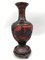 Mid 20th Century Vase in Cinnabar Lacquer & Red and Black Brass, China 4