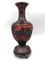 Vaso della metà del XX secolo in lacca cinabro e ottone rosso e nero, Cina, Immagine 4