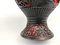 Vase Mid 20ème Siècle en Laque Cinabre & Laiton Rouge et Noir, Chine 10