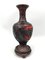 Mid 20th Century Vase aus Zinnober Lack & Rotem & Schwarzem Messing, China 2